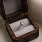 Default Title Cut Diamond Ring in − Oval Halo Pavé AtelierRings by SKH
