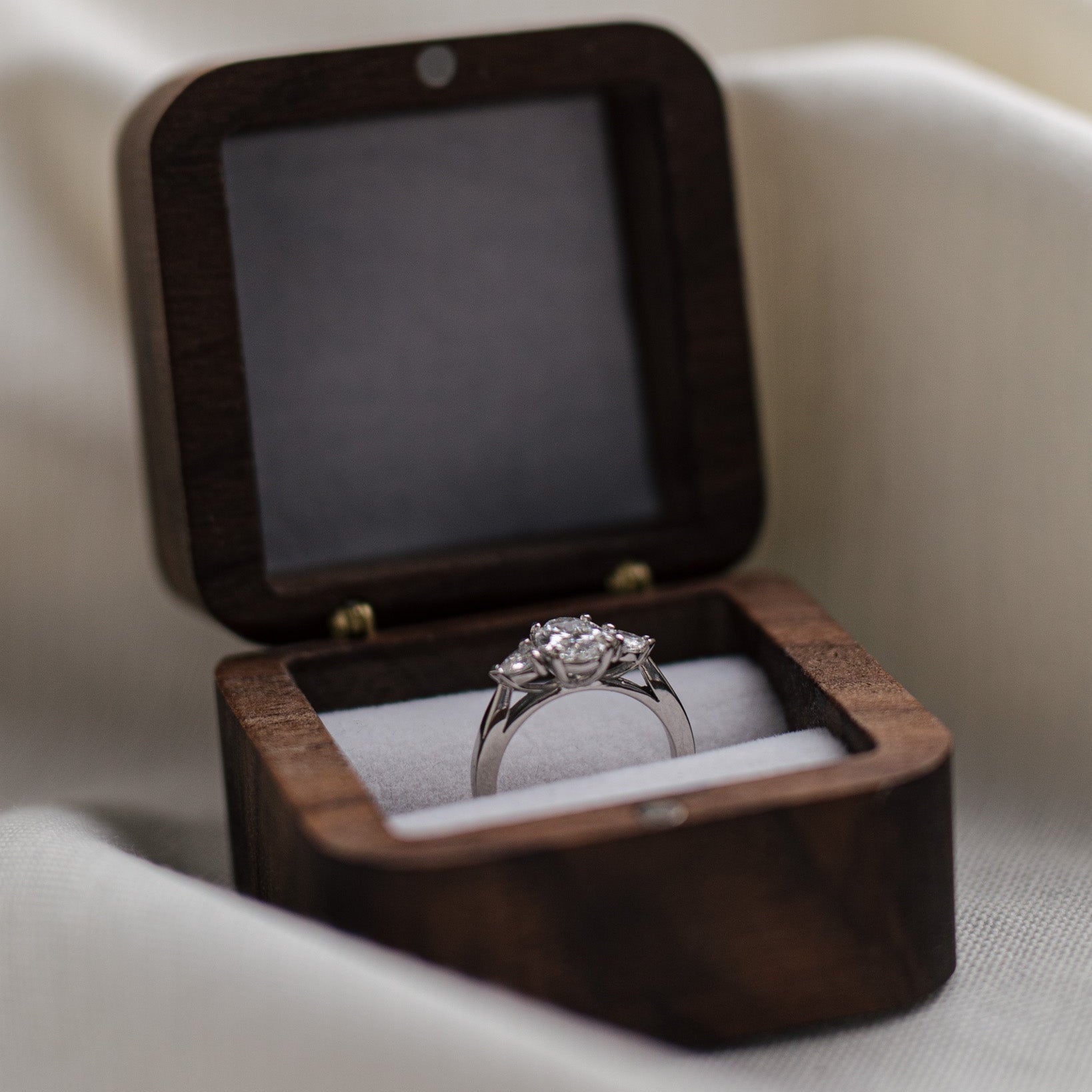 Default Title Cut Diamond Ring in − Oval-Pear Trilogy AtelierRings by SKH