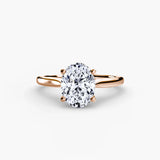 Oval cut diamond ring in rose gold - AtelierRings by SKH
