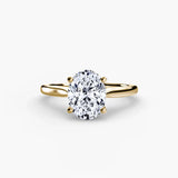 Oval cut diamond ring in yellow gold - AtelierRings by SKH