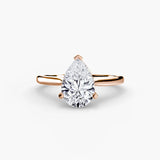 Pear cut diamond ring in rose gold - AtelierRings by SKH