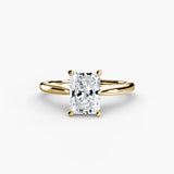 Radiant cut diamond ring in yellow gold - AtelierRings by SKH