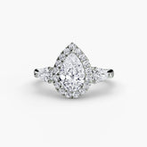 Diamond ring in white gold or platinum - AtelierRings by SKH