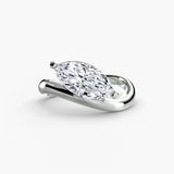 Diamond ring in white gold or platinum - AtelierRings by SKH