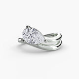 Diamond ring in white gold or platinum - AtelierRings by SKH