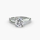 Diamond ring in white gold or platinum - AtelierRings by SKH