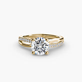 Diamond ring in yellow gold - AtelierRings by SKH