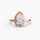 Pear cut diamond ring in rose gold - AtelierRings by SKH