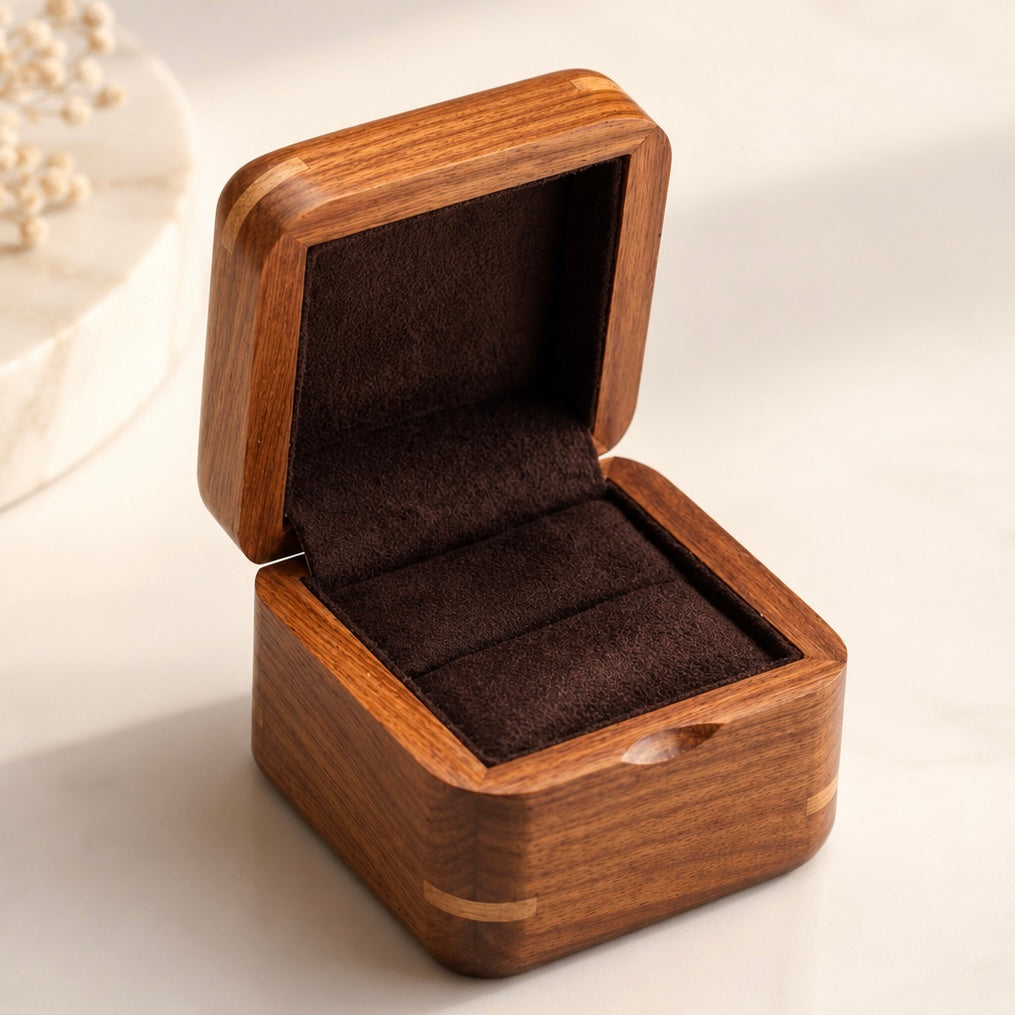 Handcrafted Wooden Ring Box