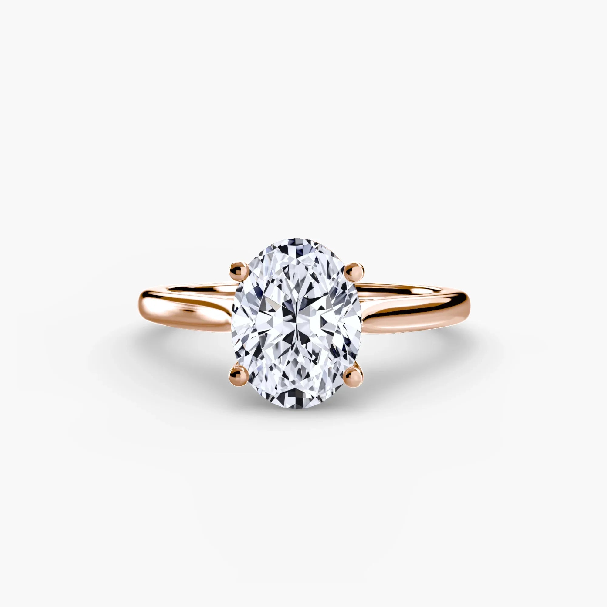 Oval cut diamond ring in rose gold - AtelierRings by SKH