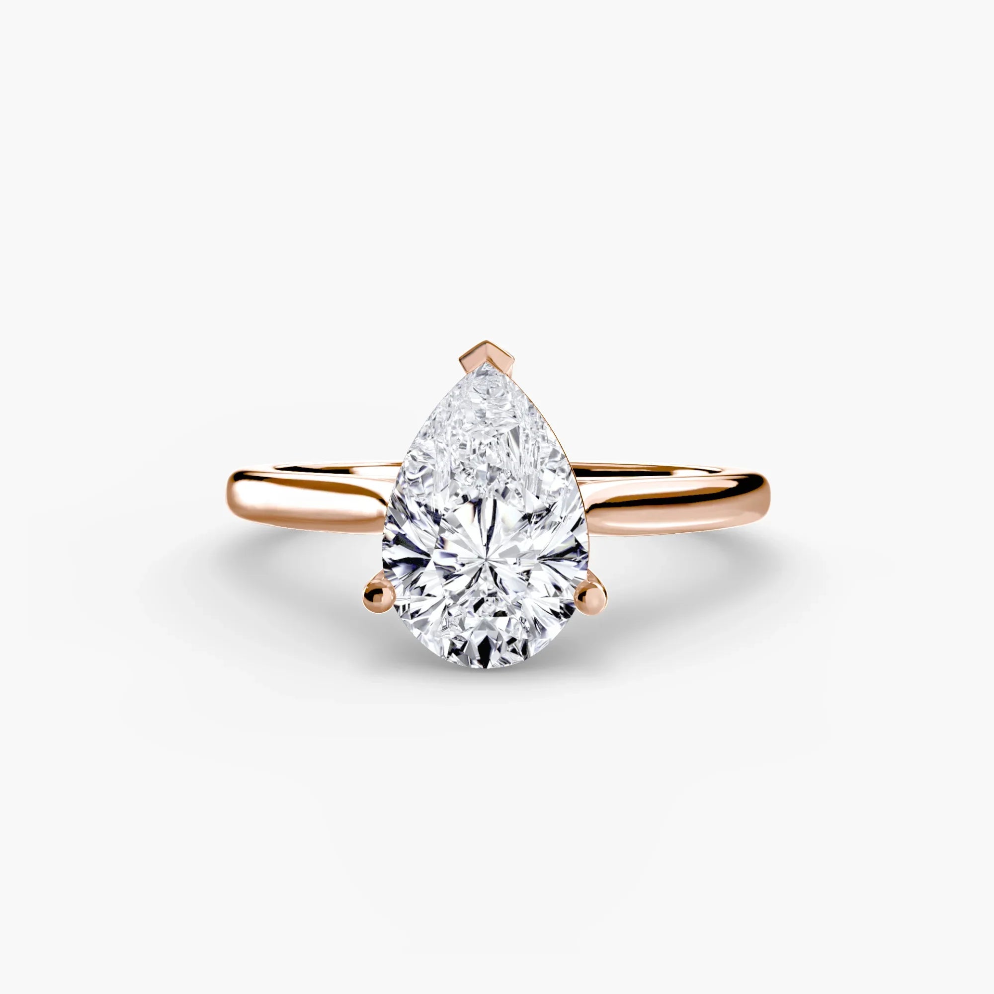 Pear cut diamond ring in rose gold - AtelierRings by SKH