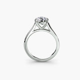 solitaire classic round white front