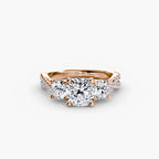 Cushion cut diamond ring in rose gold - AtelierRings by SKH