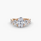 Oval cut diamond ring in rose gold - AtelierRings by SKH