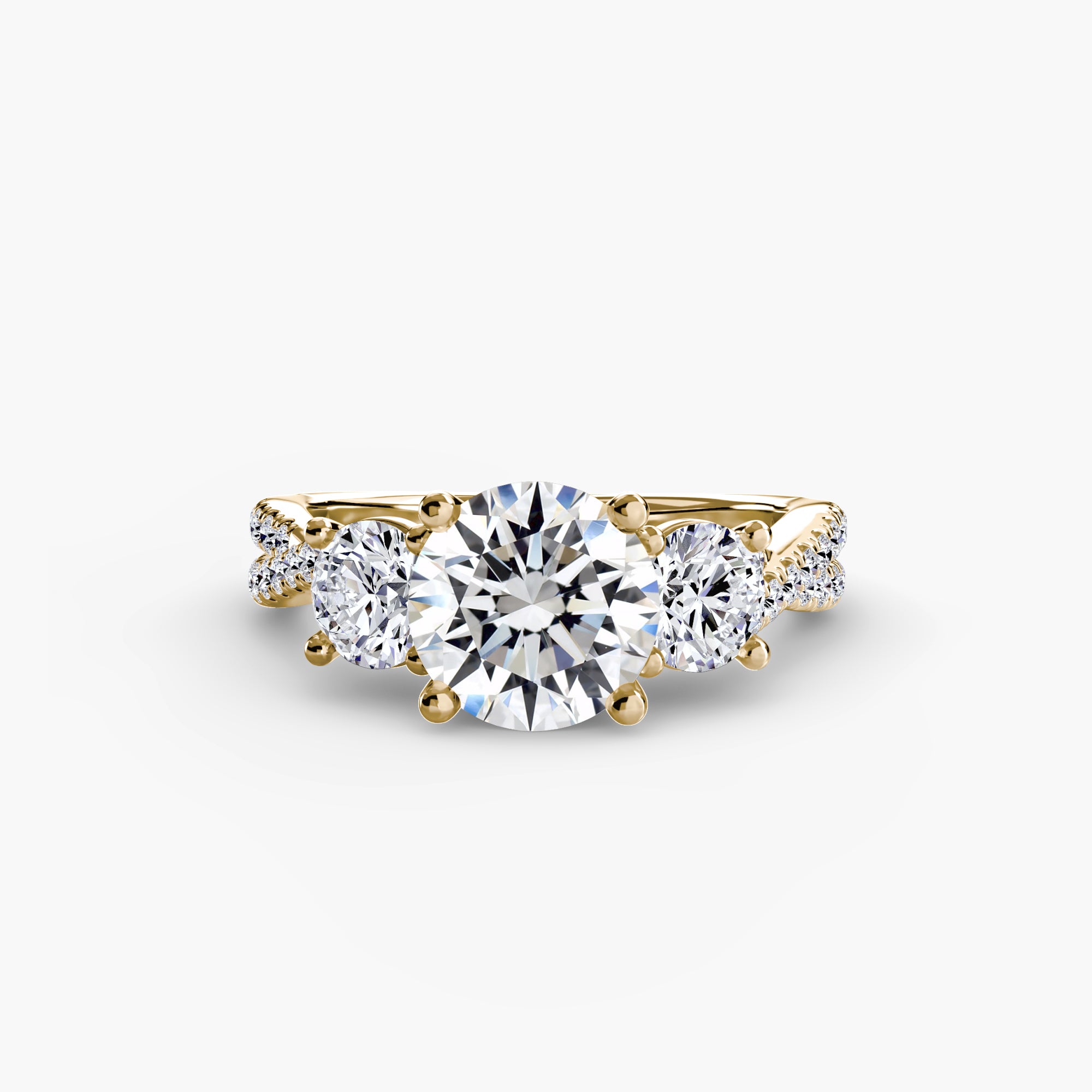 Diamond ring in yellow gold - AtelierRings by SKH
