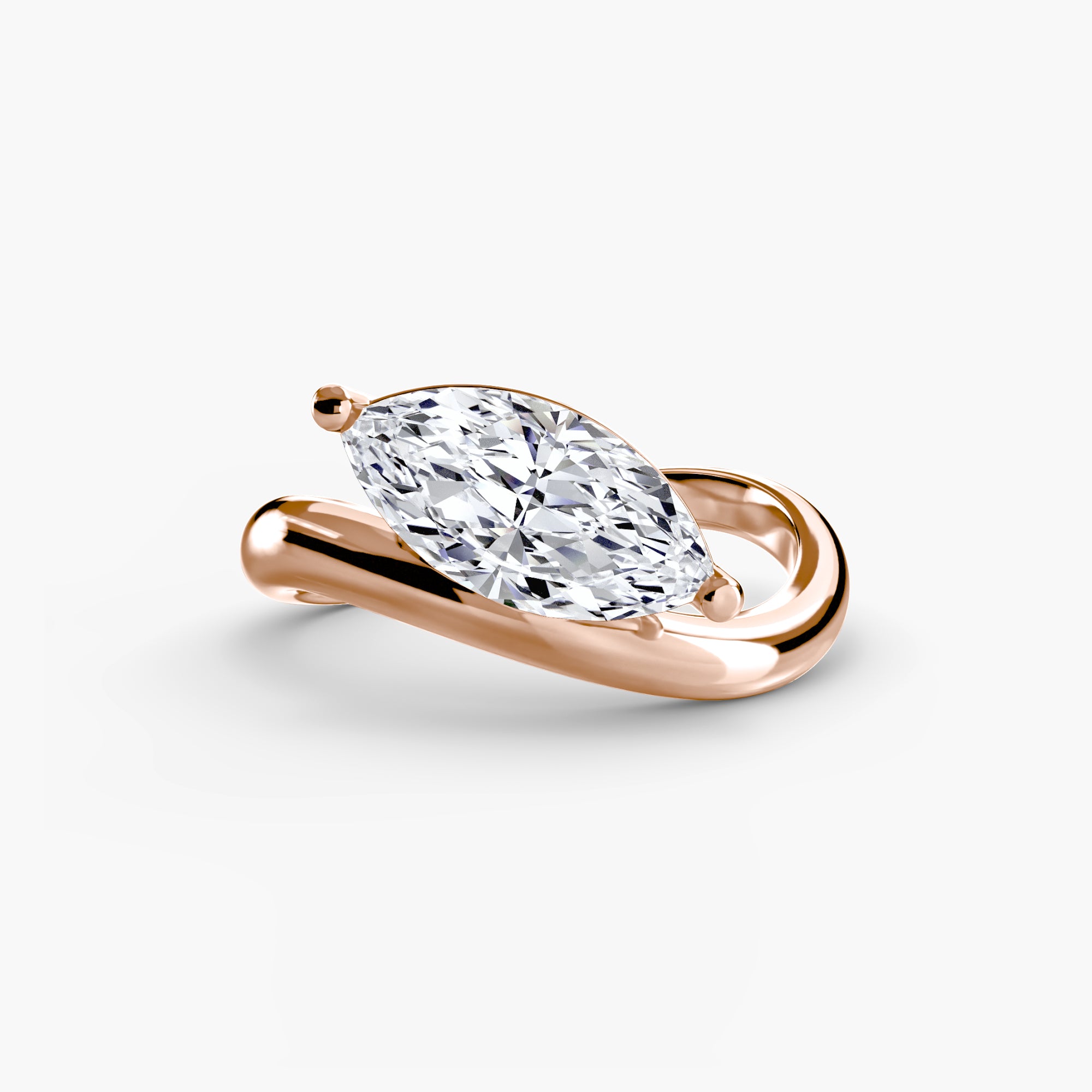 Diamond ring in rose gold - AtelierRings by SKH