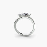 Diamond ring in white gold or platinum - AtelierRings by SKH