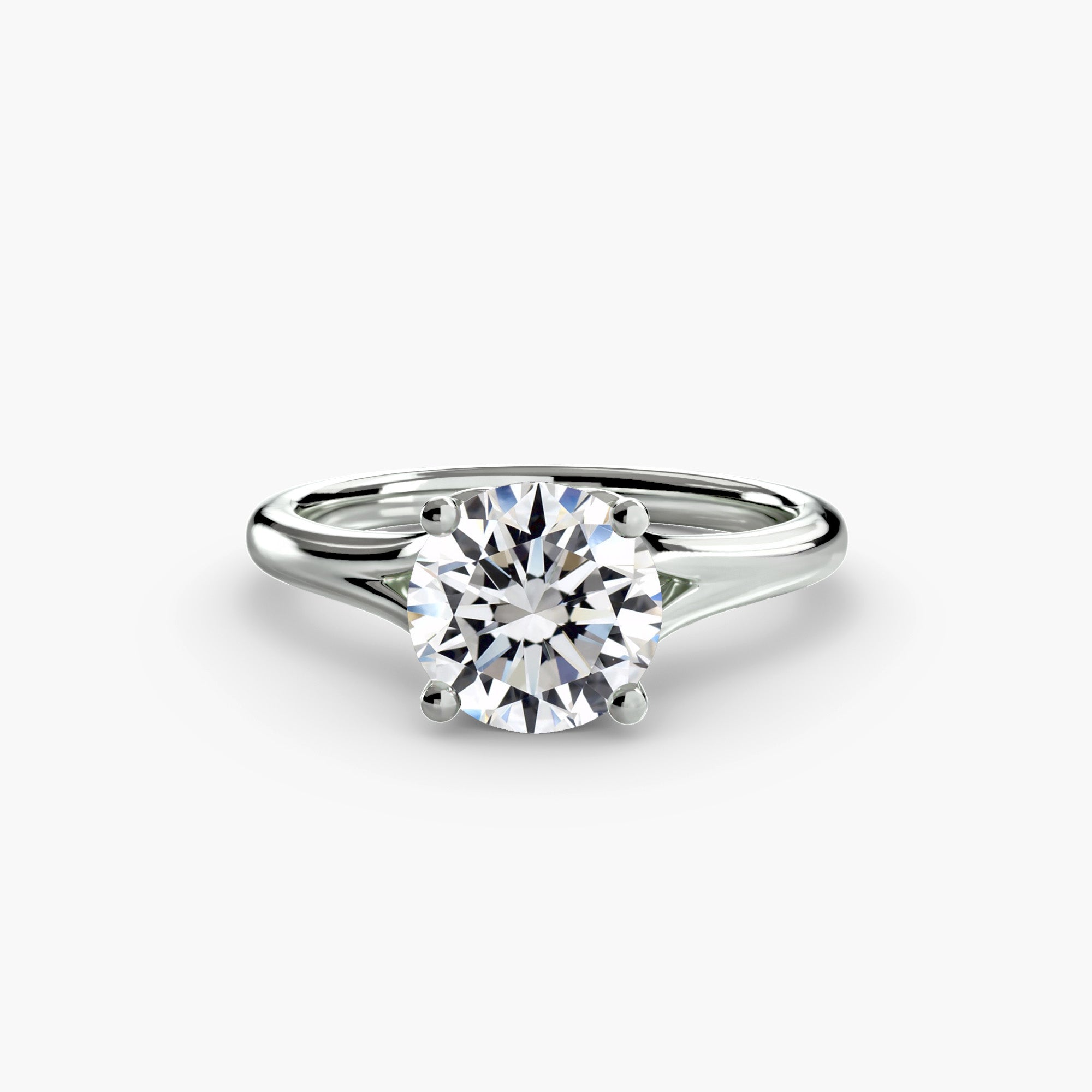 Diamond ring in white gold or platinum - AtelierRings by SKH