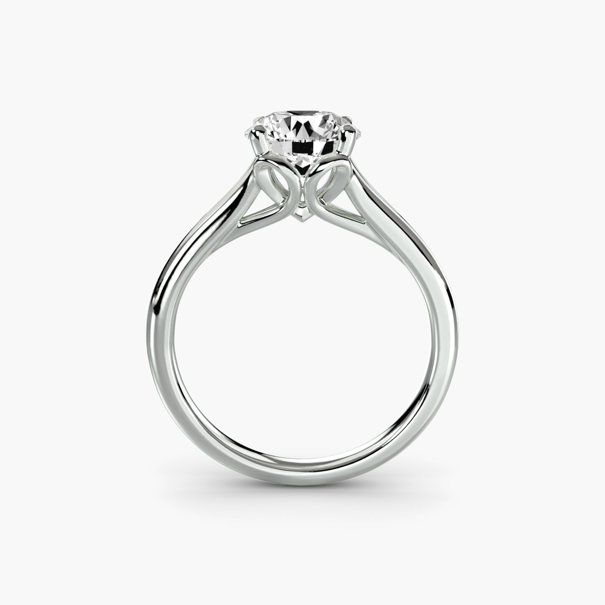 Diamond ring in white gold or platinum - AtelierRings by SKH