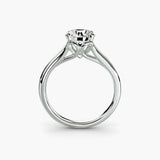 Diamond ring in white gold or platinum - AtelierRings by SKH