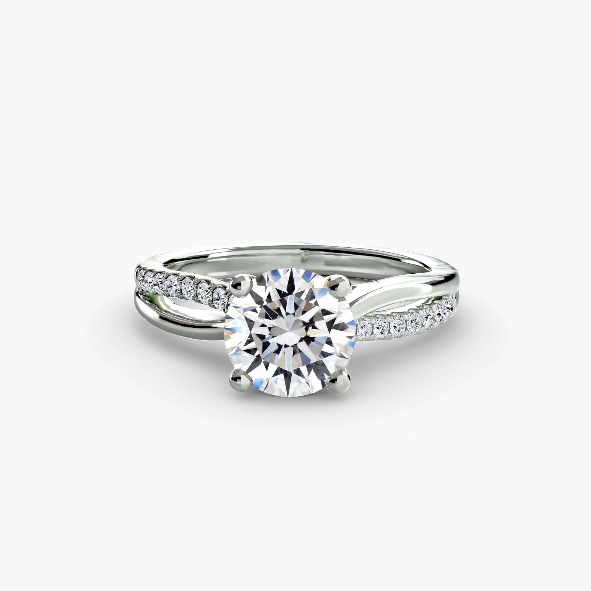 Diamond ring in white gold or platinum - AtelierRings by SKH