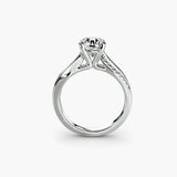 Diamond ring in white gold or platinum - AtelierRings by SKH