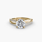 Diamond ring in yellow gold - AtelierRings by SKH