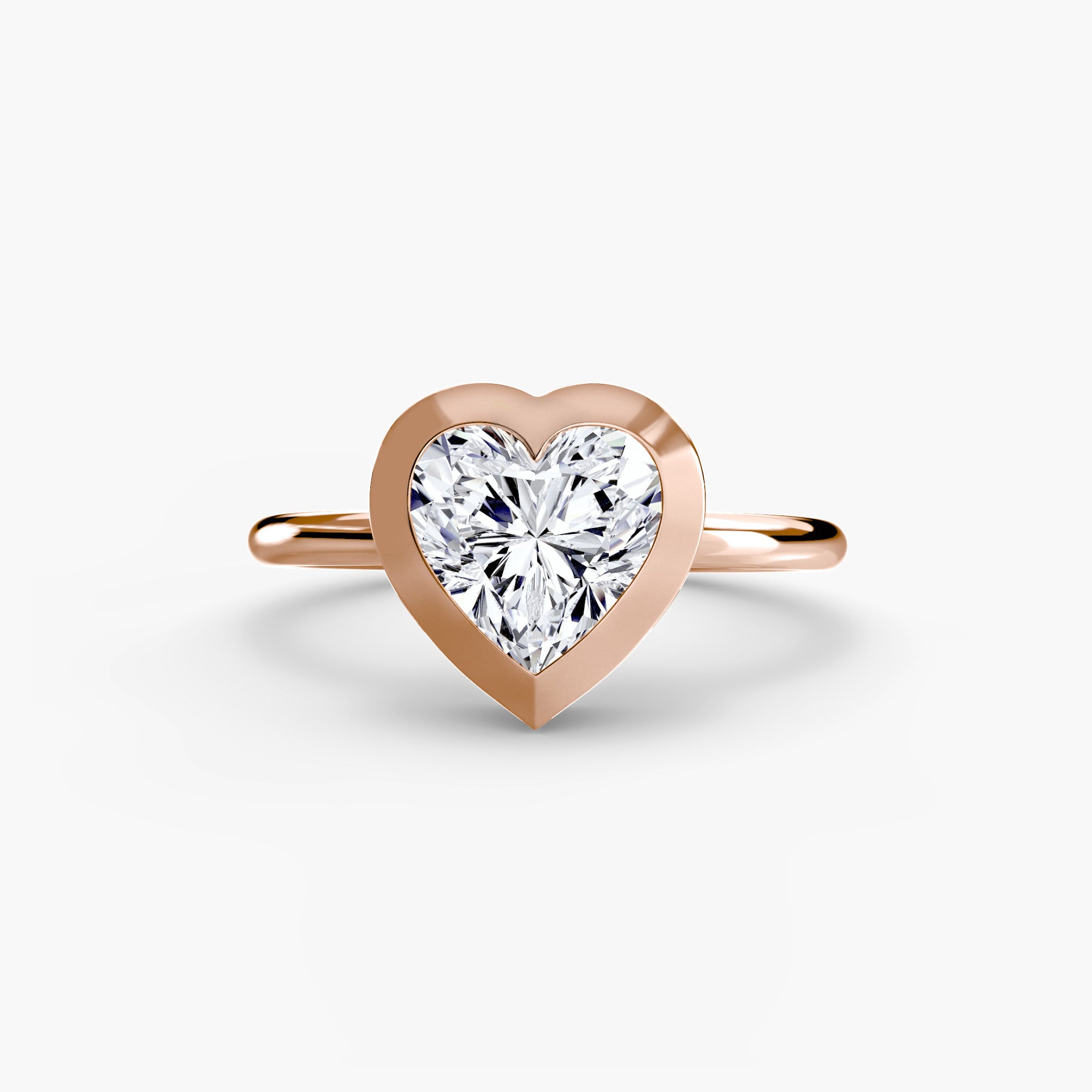 Heart cut diamond ring in rose gold - AtelierRings by SKH