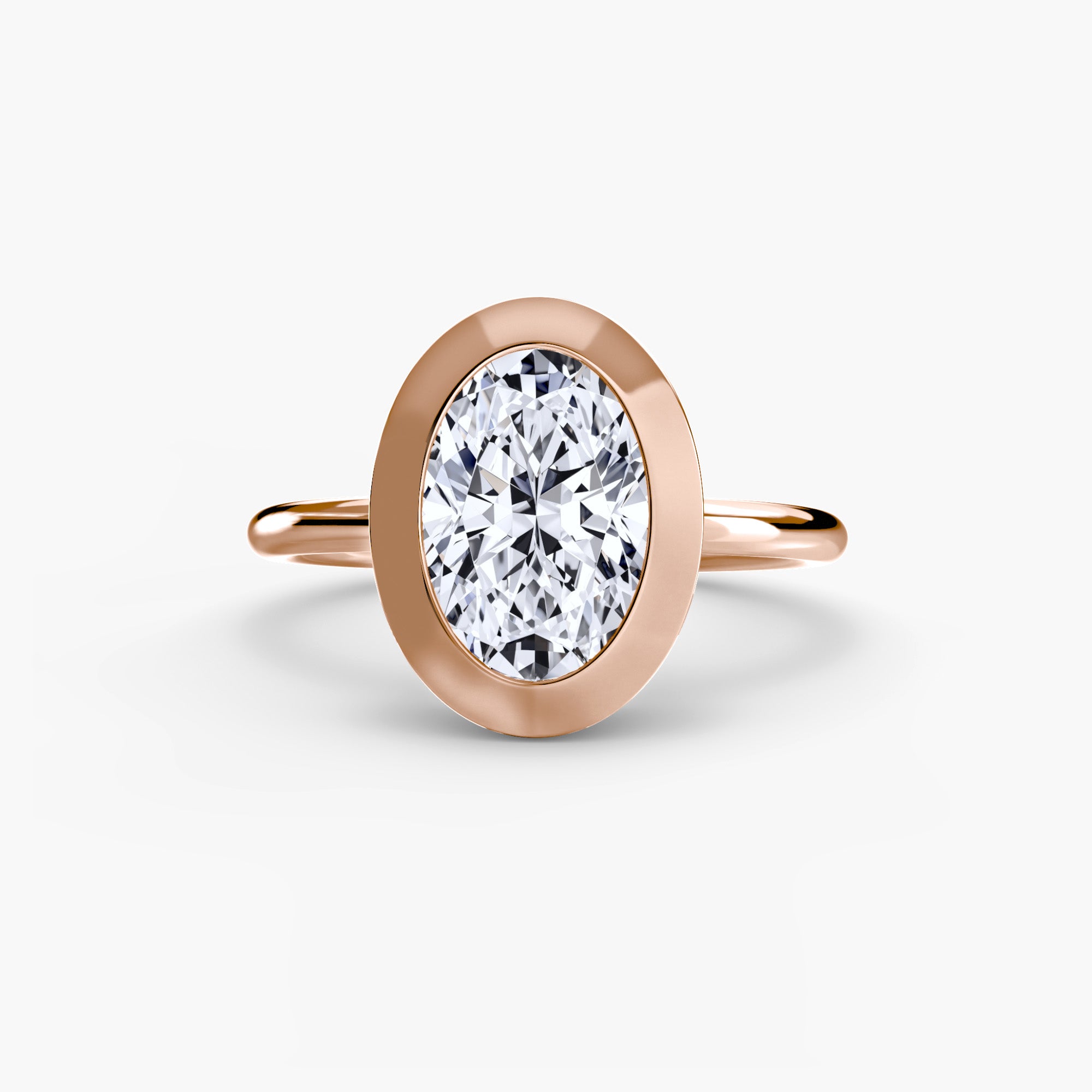 Oval cut diamond ring in rose gold - AtelierRings by SKH