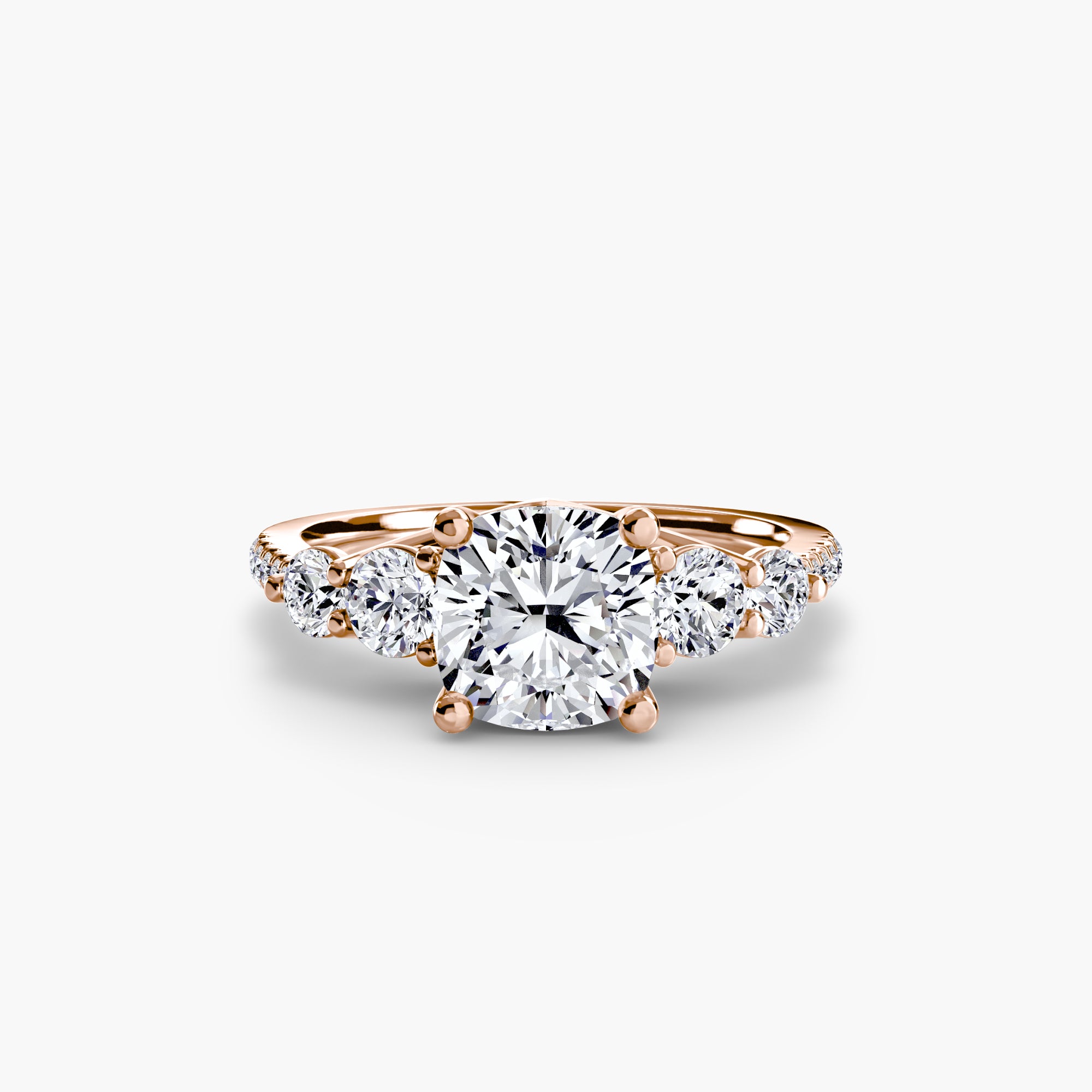 Cushion cut diamond ring in rose gold - AtelierRings by SKH