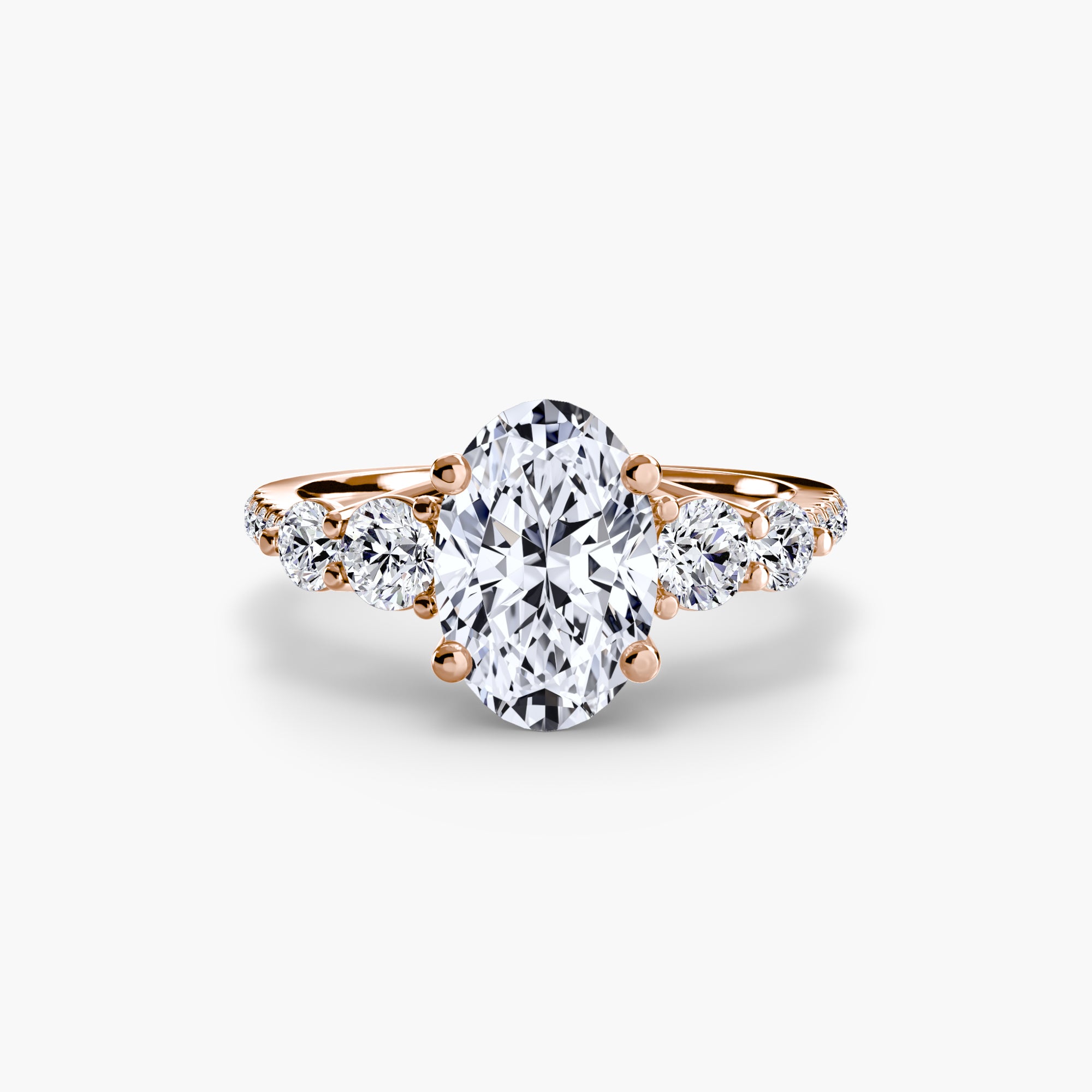 Oval cut diamond ring in rose gold - AtelierRings by SKH
