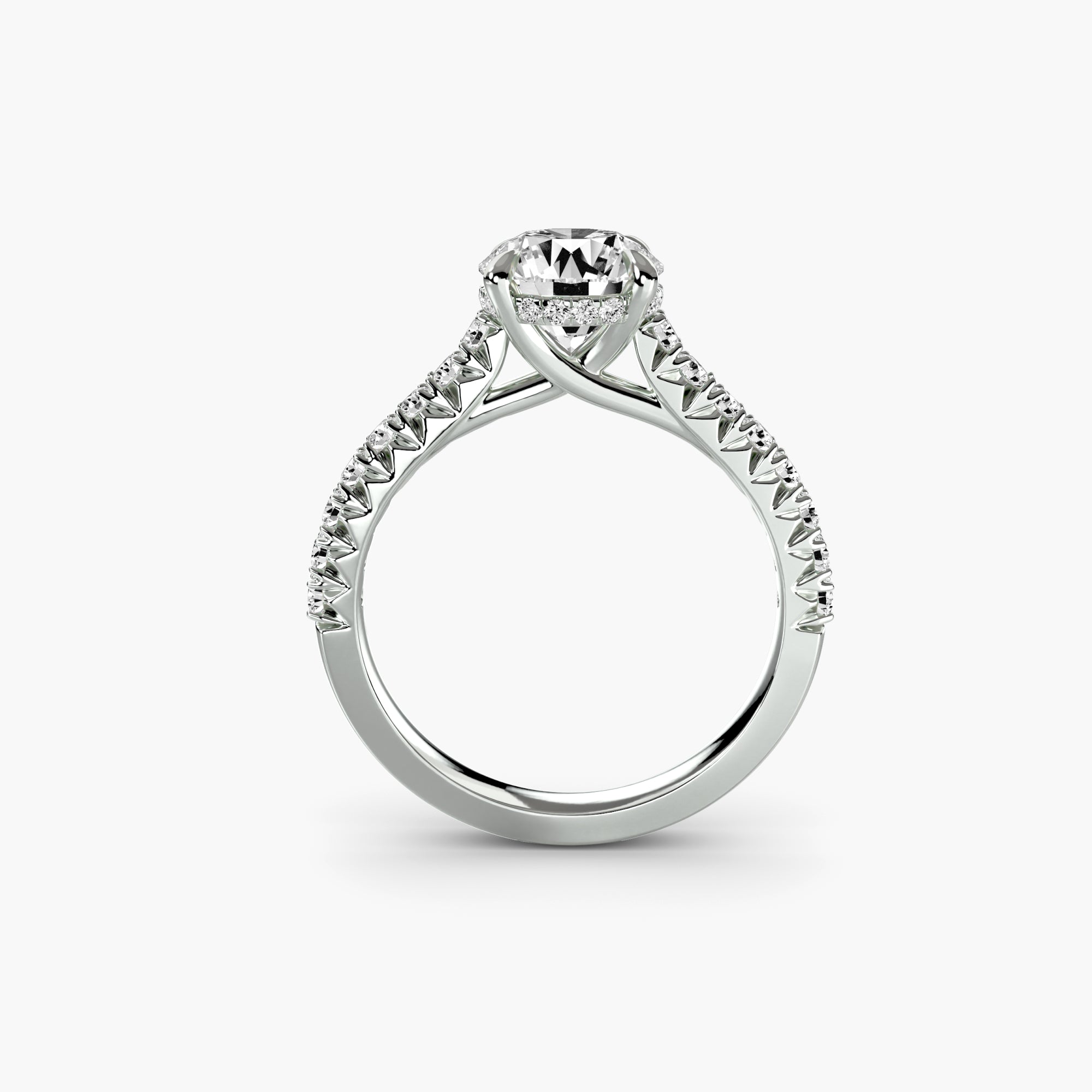 Diamond ring in white gold or platinum - AtelierRings by SKH