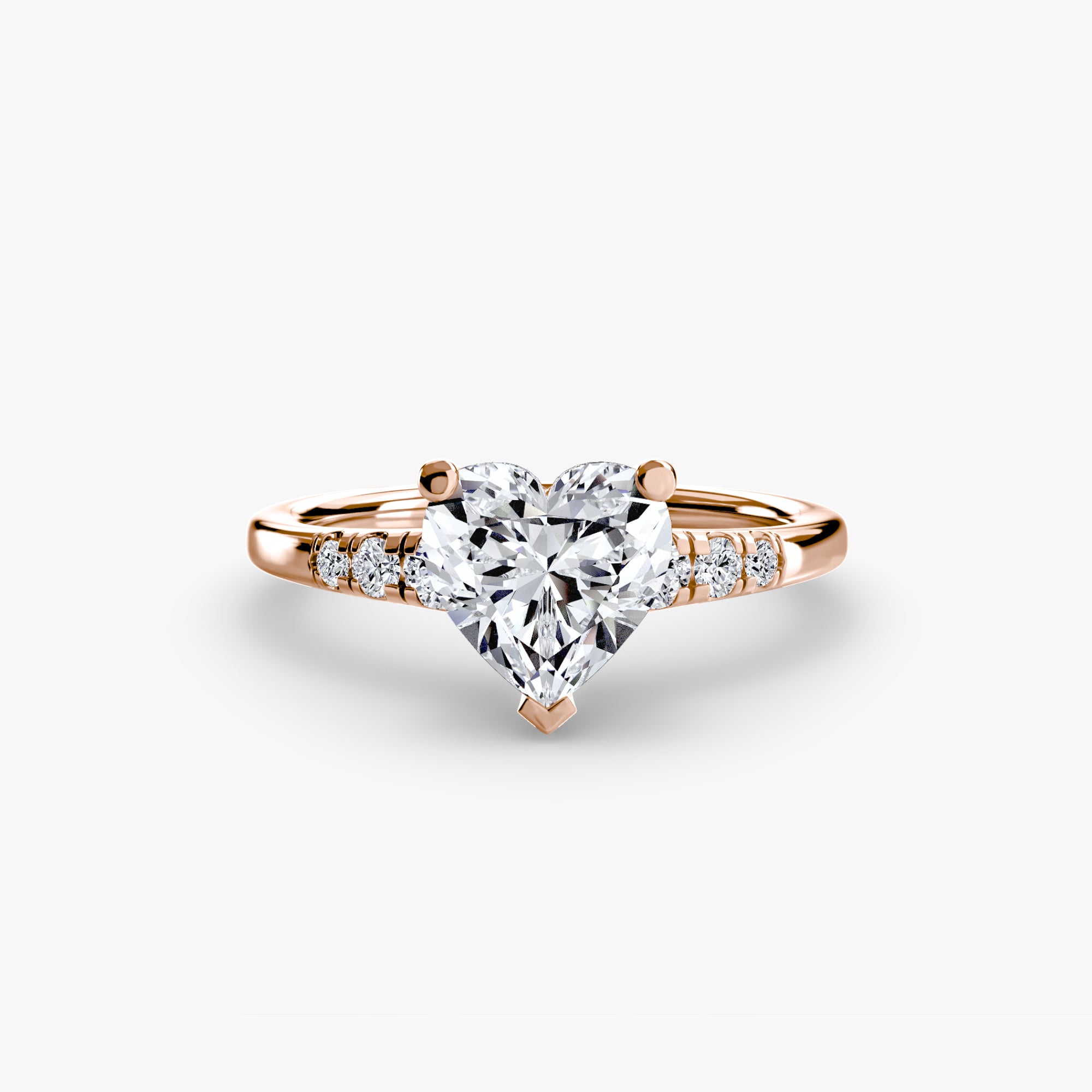 Heart cut diamond ring in rose gold - AtelierRings by SKH