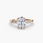 Oval cut diamond ring in rose gold - AtelierRings by SKH