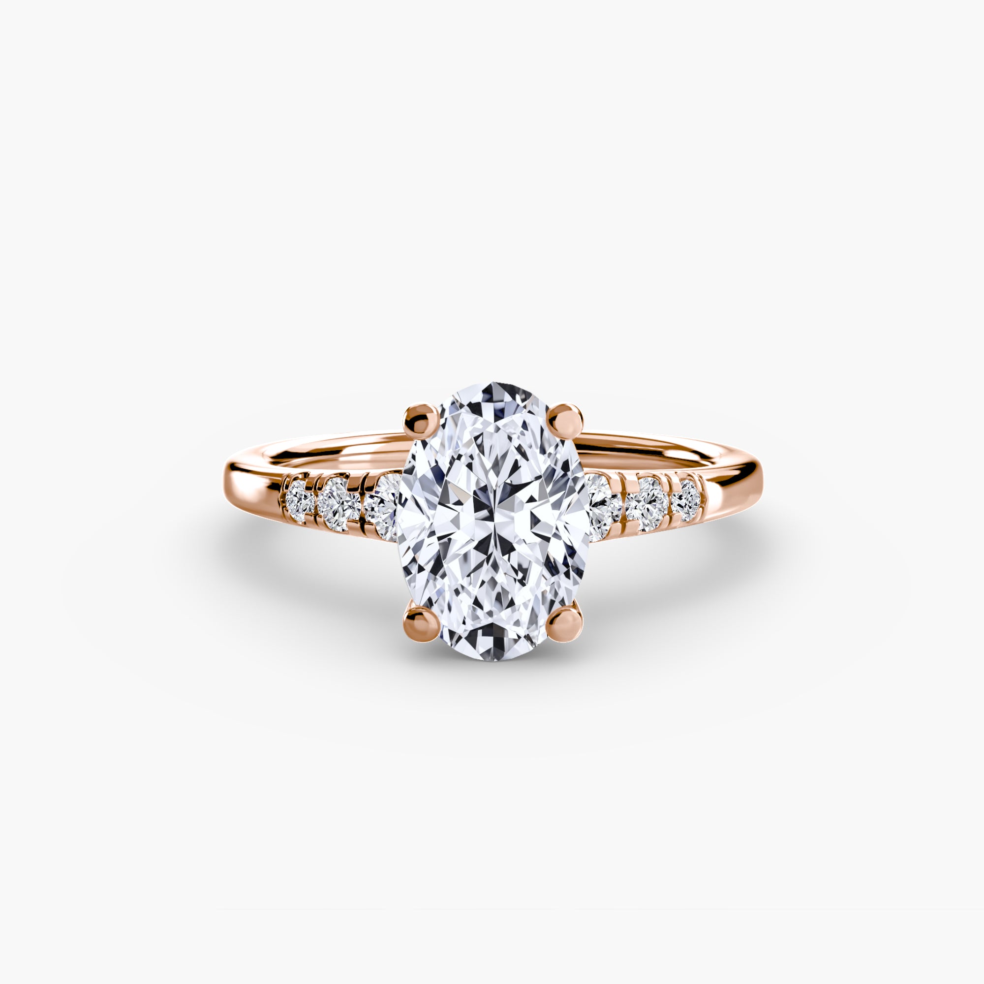 Oval cut diamond ring in rose gold - AtelierRings by SKH