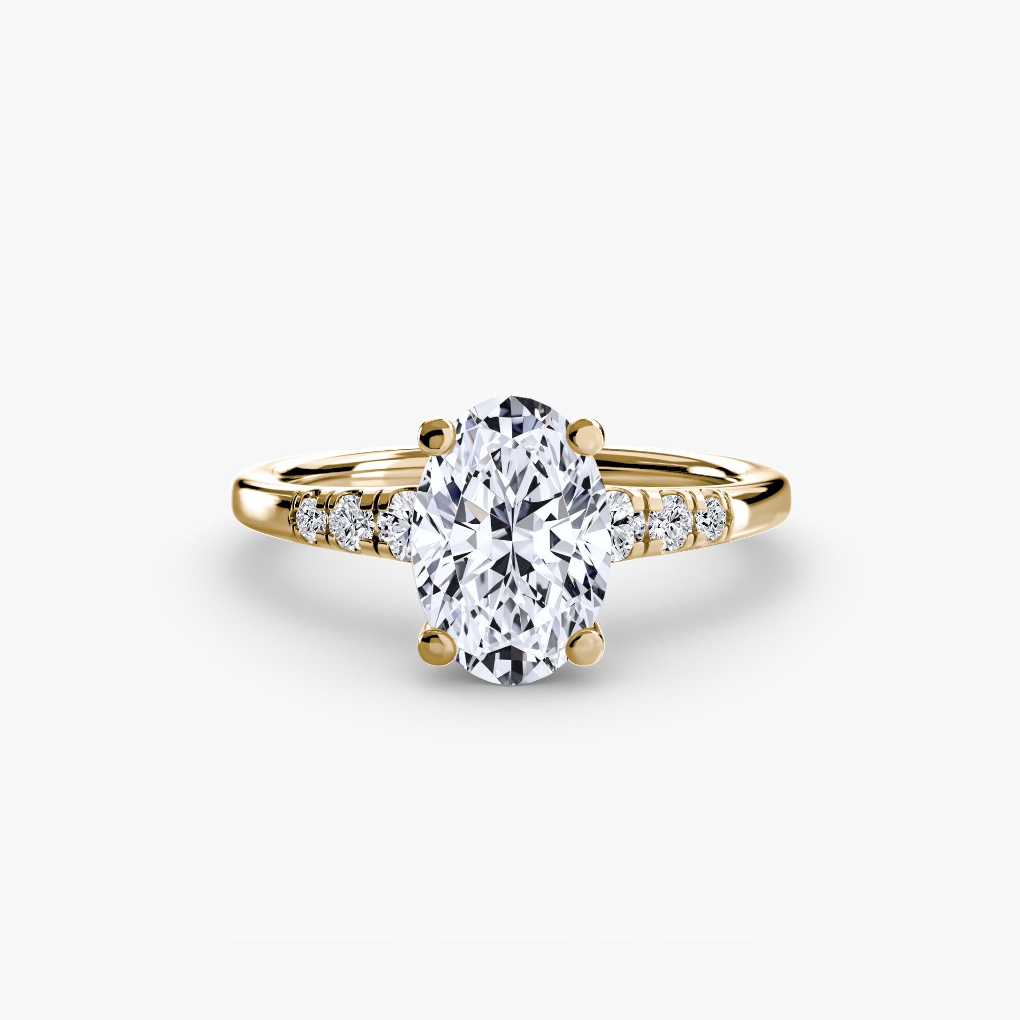 Oval cut diamond ring in yellow gold - AtelierRings by SKH