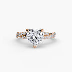 Heart cut diamond ring in rose gold - AtelierRings by SKH