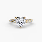 Heart cut diamond ring in yellow gold - AtelierRings by SKH