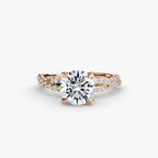 Diamond ring in rose gold - AtelierRings by SKH