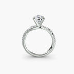 Diamond ring in white gold or platinum - AtelierRings by SKH