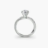 Diamond ring in white gold or platinum - AtelierRings by SKH