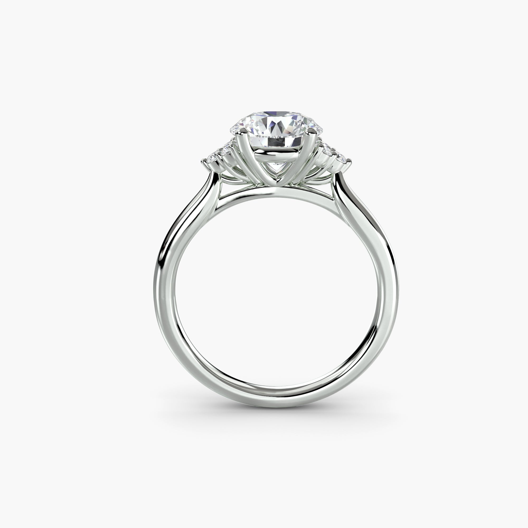 Diamond ring in white gold or platinum - AtelierRings by SKH