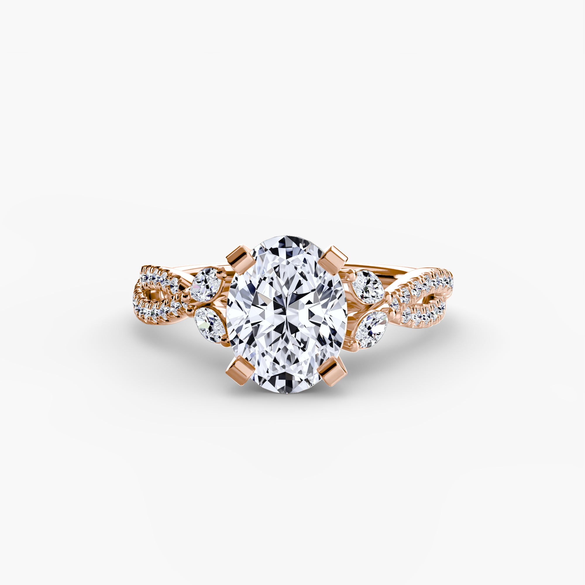 Diamond ring in rose gold - AtelierRings by SKH