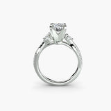Diamond ring in white gold or platinum - AtelierRings by SKH