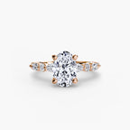 Oval cut diamond ring in rose gold - AtelierRings by SKH