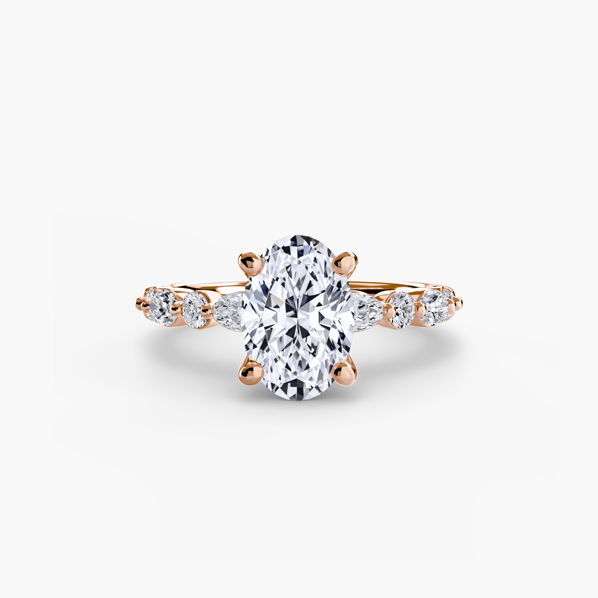 Oval cut diamond ring in rose gold - AtelierRings by SKH