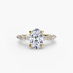 Oval cut diamond ring in yellow gold - AtelierRings by SKH