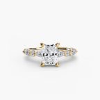 Radiant cut diamond ring in yellow gold - AtelierRings by SKH