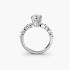 Diamond ring in white gold or platinum - AtelierRings by SKH