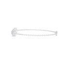 AtelierRings Vignette diamond chain bracelet in polished white gold with a delicate link design